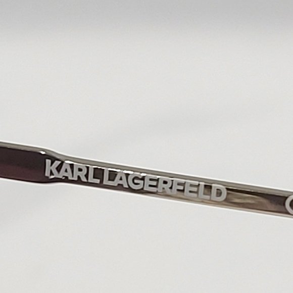 NEW ⭐ Karl Lagerfeld Sunglasses KL254S 55-16-140 Cat Eye Wine/Gold + Soft Case - Picture 10 of 11